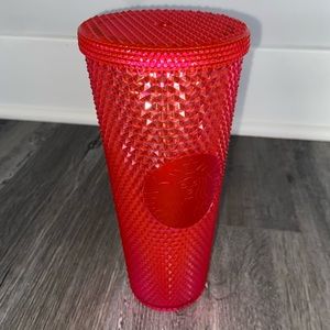 Hot Pink Studded Starbucks Tumbler